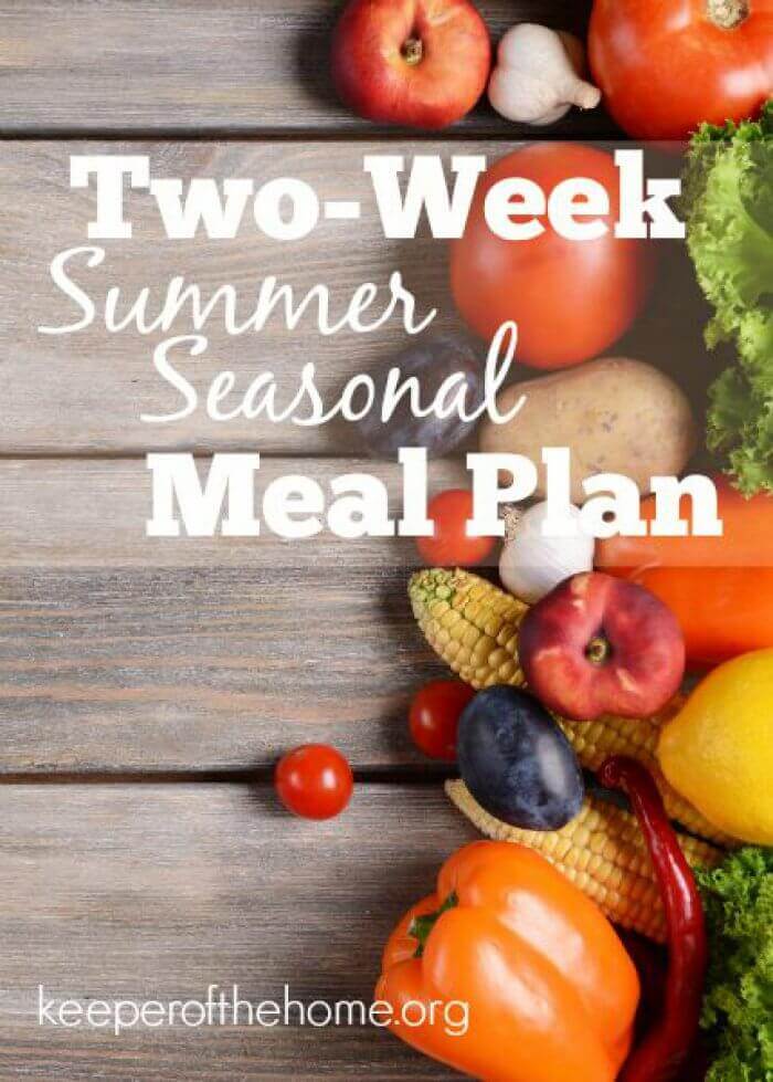 Getting bored with your usual recipes? or need more inspiration to use up seasonal fruits and veggies? Start with this Summer Meal Plan!