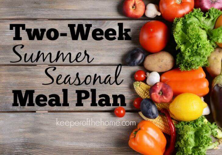 A Two-Week Summer Meal Plan