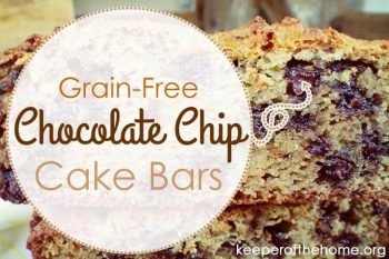 Grain-Free Chocolate Chip Cake Bars 1