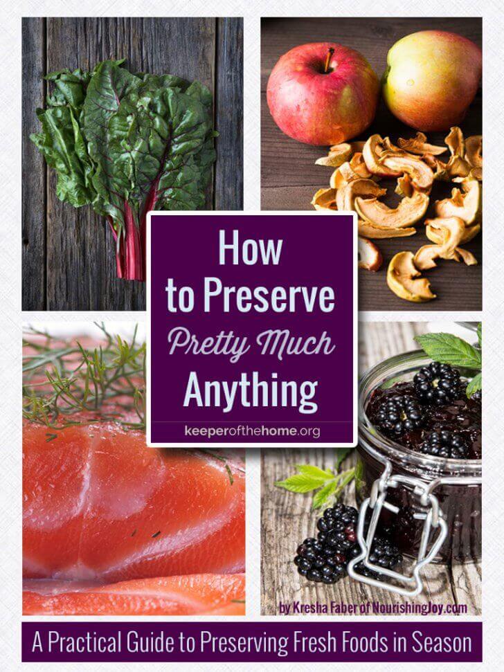 Do you find yourself overwhelmed with too much of certain foods, and no idea how to preserve them? Here's seven options for food preservation to preserve pretty much anything!