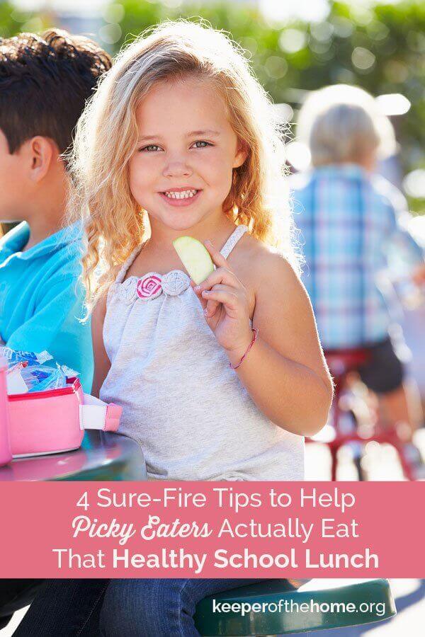Here are three sure-fire strategies I've found for helping picky eaters actually eat that healthy school lunch waiting for them in their backpack.