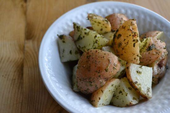 Parmesan red potatoes in the slow cooker only needs to cook between 3 and 4 hours on high, depending on your slow cooker.