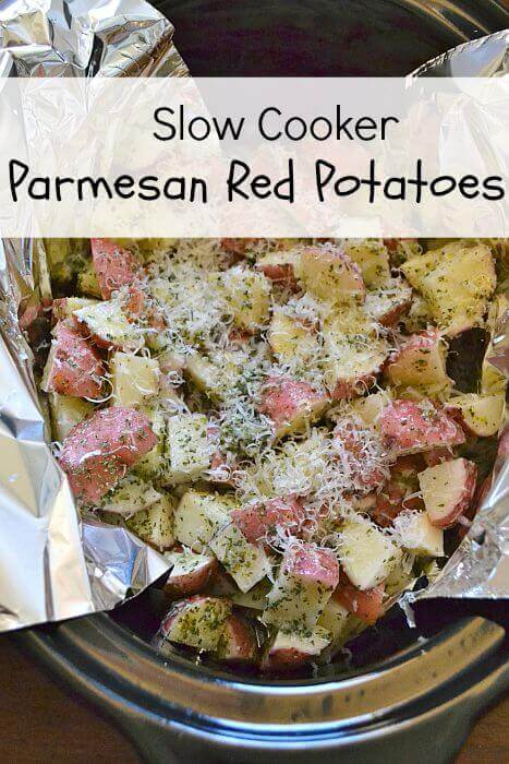 Make a great side dish with almost no prep time – just time in the slow cooker! These parmesan red potatoes go great with many meals, and they taste like a special side dish!