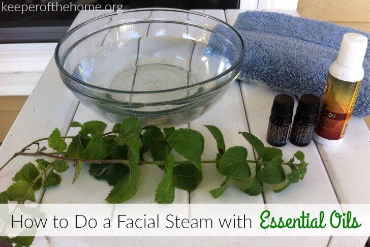 Making your own facial steam with essential oils is easy, and actually, it's great to do on its own--even if you don't have time for a full spa night! An essential oil facial steam opens your pores to release dirt and oil, and helps to lift and balance your mood.  Here's how to do it!