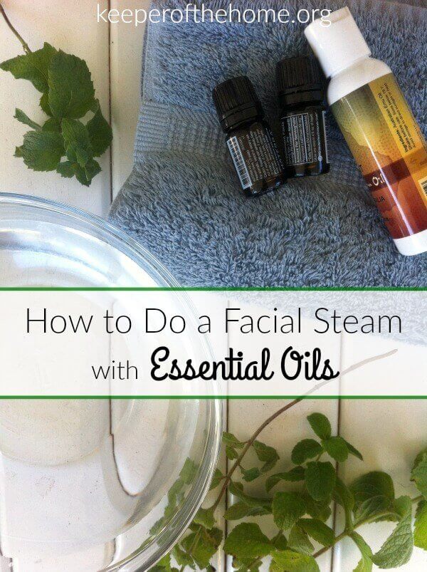 Making your own facial steam with essential oils is easy, and actually, it's great to do on its own--even if you don't have time for a full spa night! An essential oil facial steam opens your pores to release dirt and oil, and helps to lift and balance your mood.  Here's how to do it!