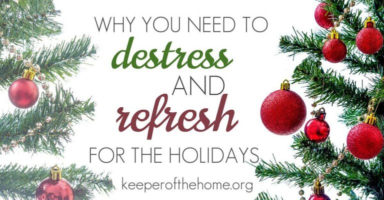 Why You Need to Destress and Refresh for the Holidays