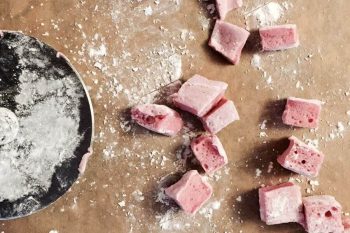Pink Peppermint Homemade Mini Marshmallows 8
