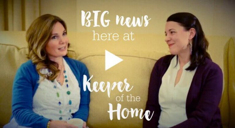 BIG news here at Keeper of the Home! {VIDEO}