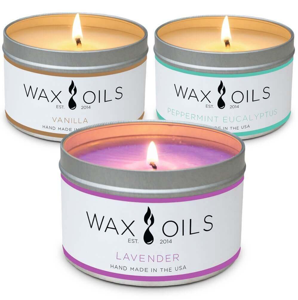 wax and oils 3-pack scented