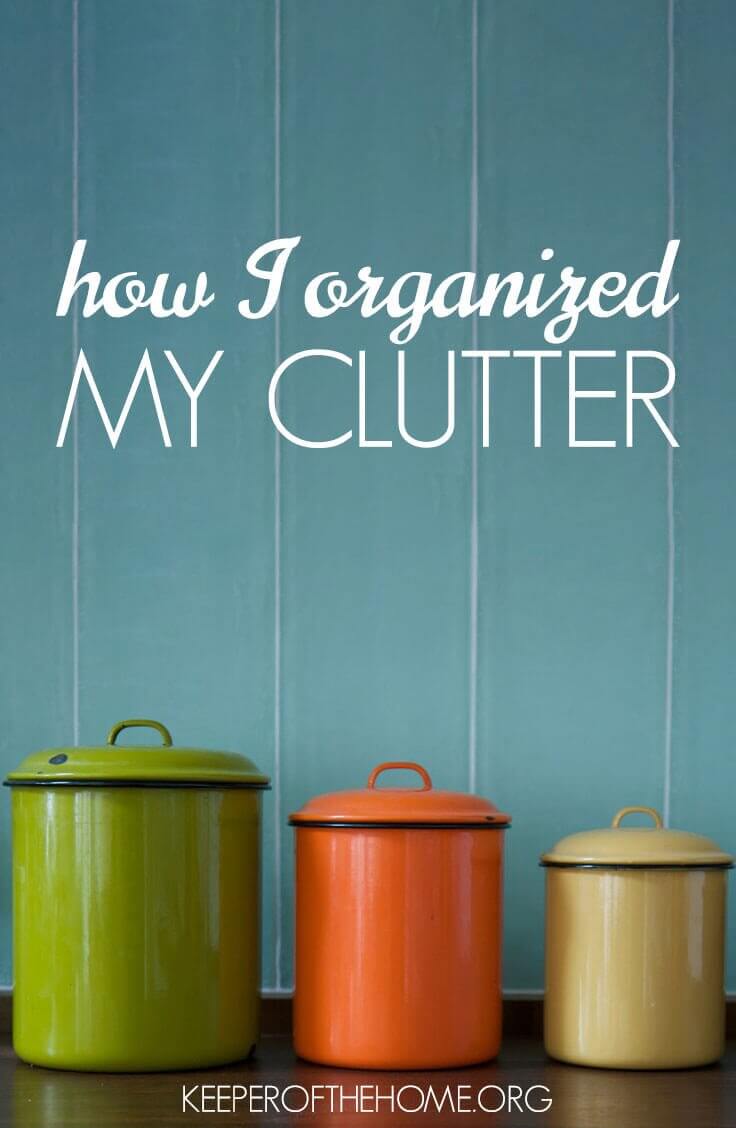 Feeling overwhelmed by clutter? I've been there, more often than I'd like to admit! Here's how I organized my clutter – finally! 