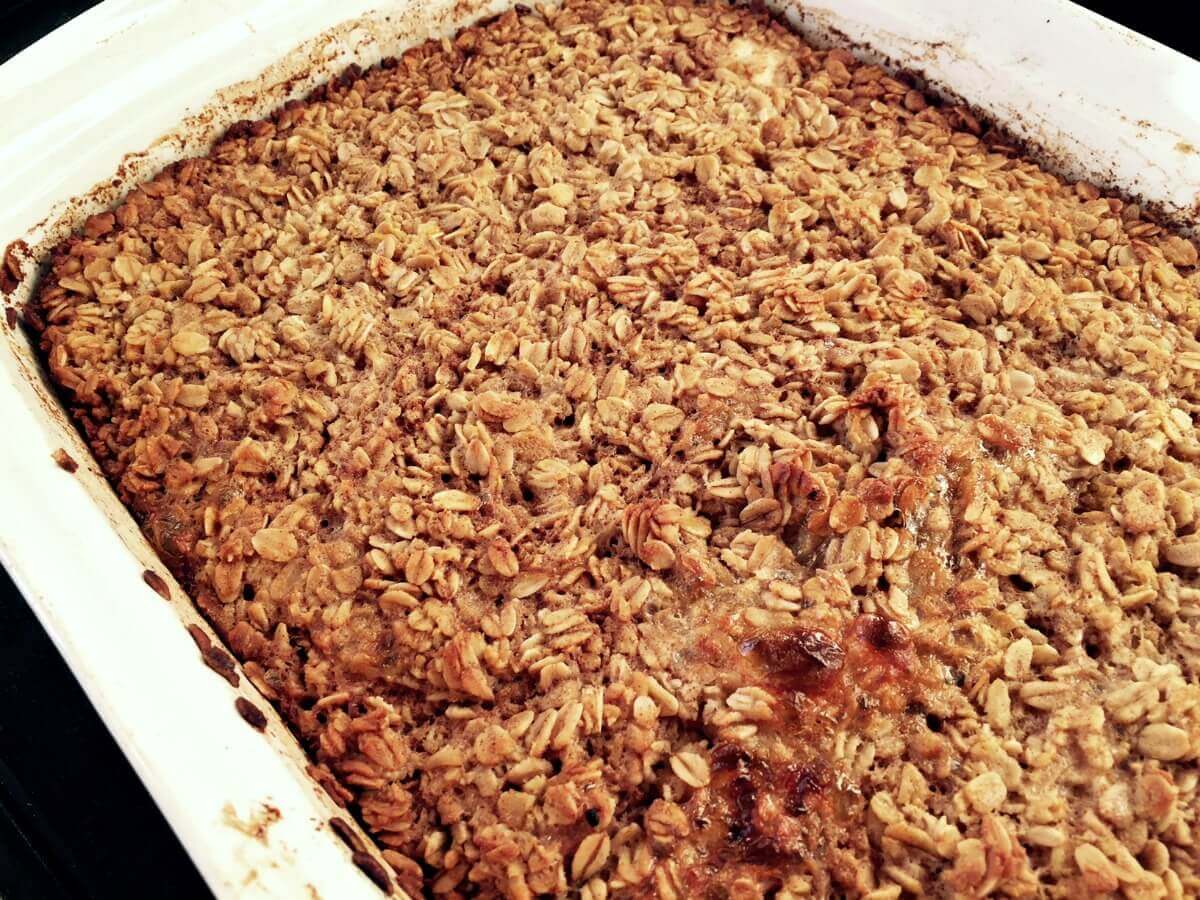 If oatmeal hasn't typically been your thing (or hasn't gone over well with your kids), give this baked oatmeal a chance. You might be pleasantly surprised! Every mom needs a few go-to breakfast recipes to pull out of her hat, and this baked oatmeal is definitely one that’s easy, filling, nourishing, and more with options for soaked oatmeal, dairy-free, and gluten-free.