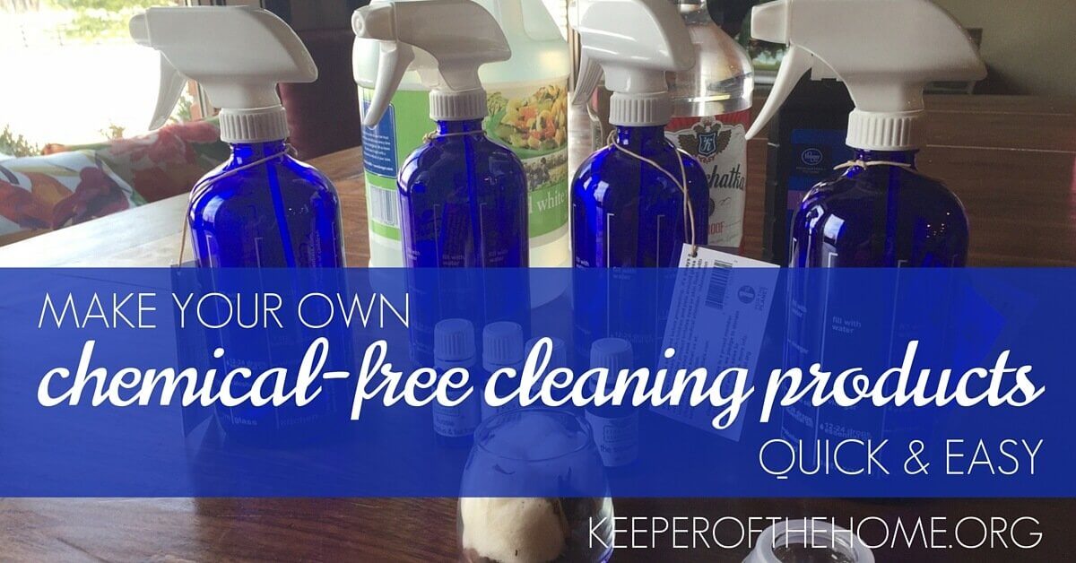 Did you know you can make your own chemical-free cleaning products in just a few easy steps? Here's how I did it – it was as simple as just filling a spray bottle!