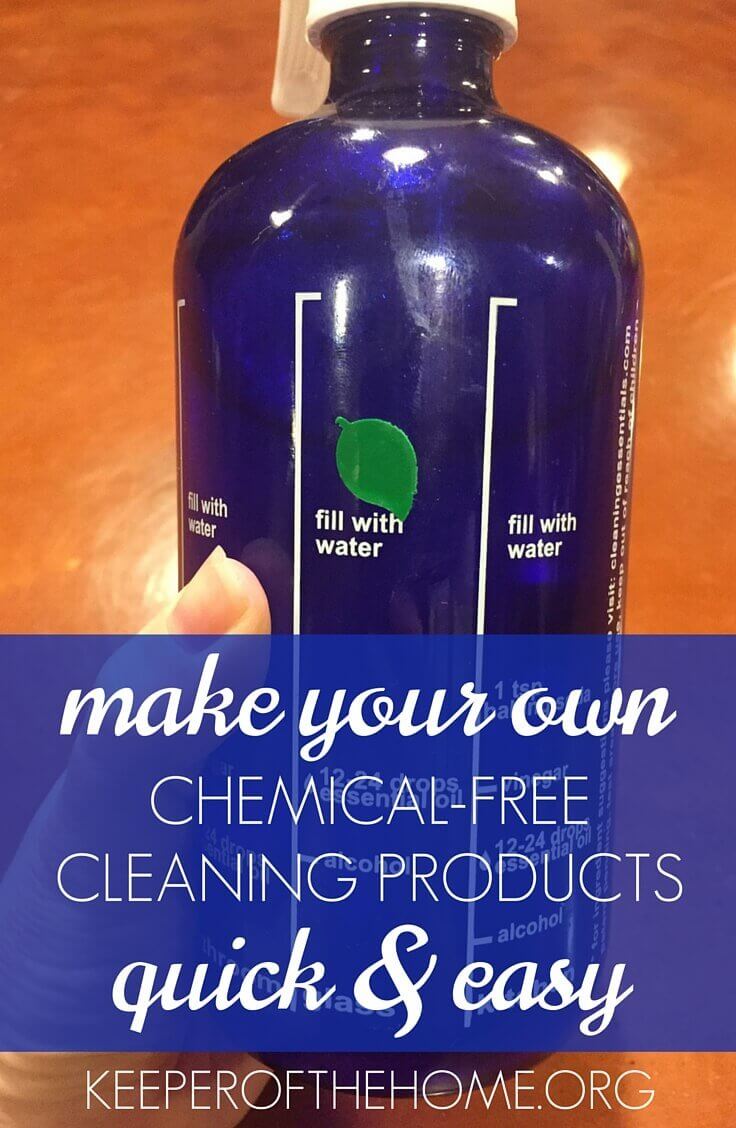 Did you know you can make your own chemical-free cleaning products in just a few easy steps? Here's how I did it – it was as simple as just filling a spray bottle!