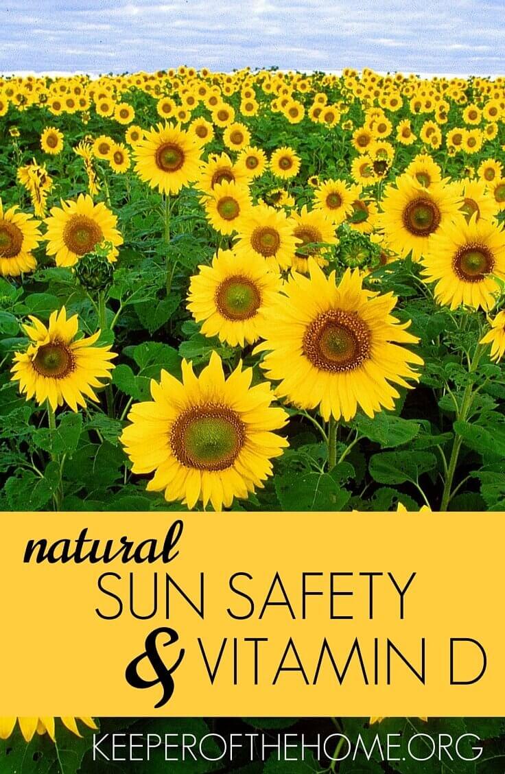 When I learned that most people in the US are thought to be vitamin D deficient, I wanted to share what I've learned about getting out in the sunshine and natural sun safety.