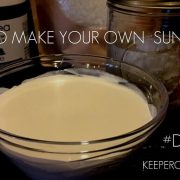 How to Make Your Own Sunscreen #DIYFriday 5