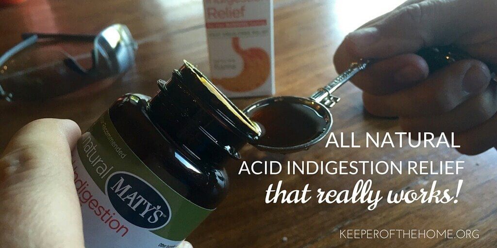 Faced with a bout of indigestion, we tried this all natural acid indigestion relief...and LOVED it. 