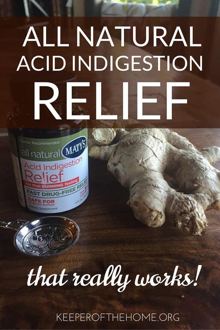 Faced with a bout of indigestion, we tried this all natural acid indigestion relief...and LOVED it. 