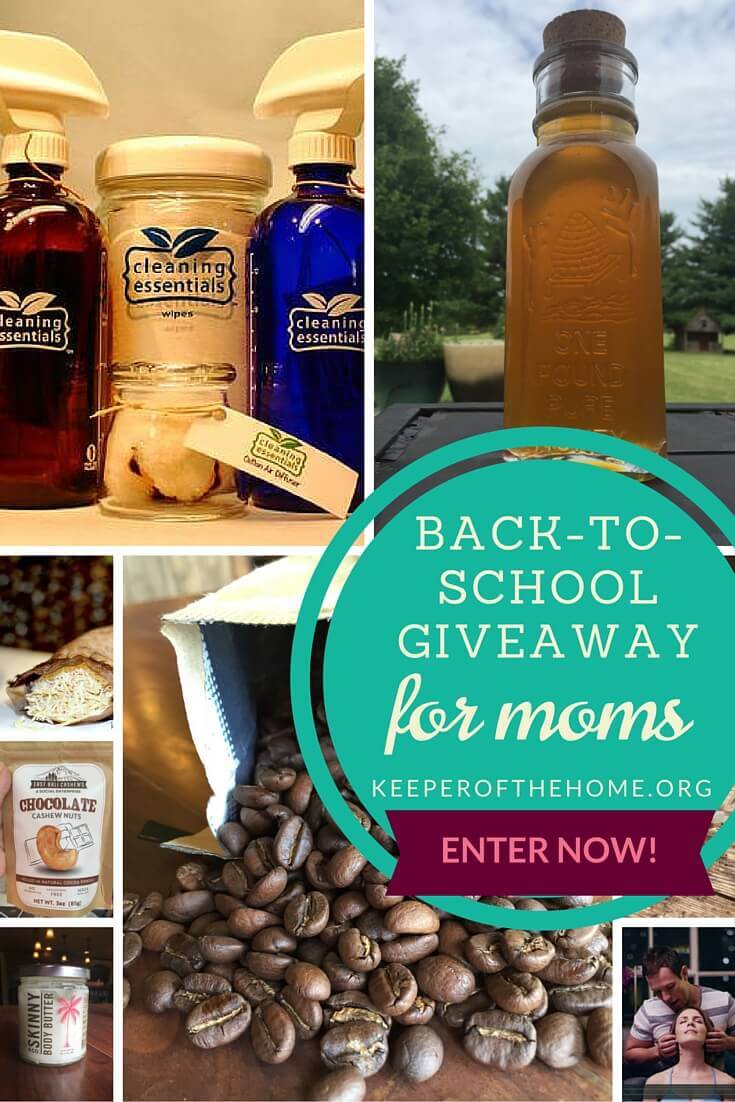 Kick back and enter our back-to-school giveaway for moms, full of over $250 worth of all-natural products to salute the important work you do and to help you deal with the stress of the season.