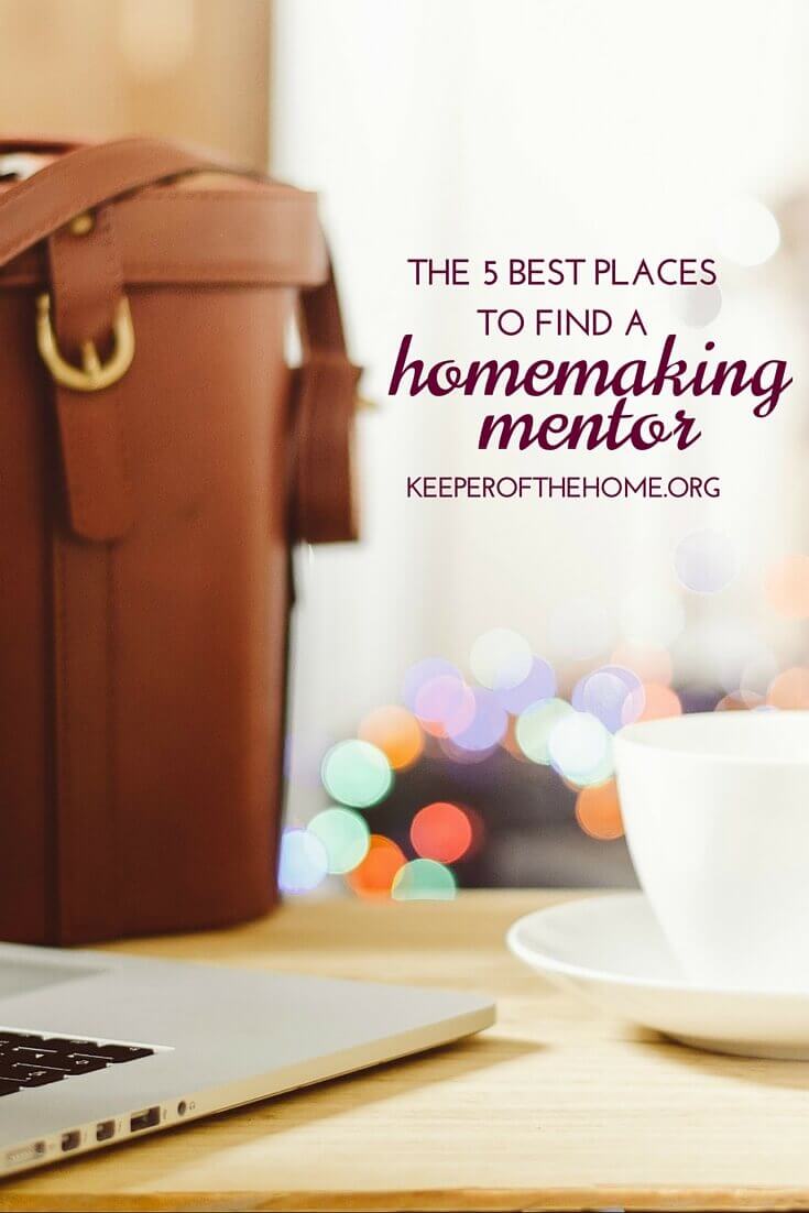 If you could use some help and guidance with your homemaking, try these 5 ways to find a homemaking mentor.