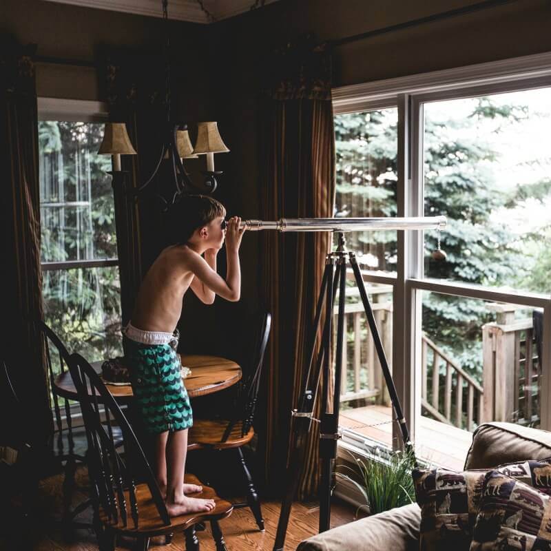 boy with telescope smaller