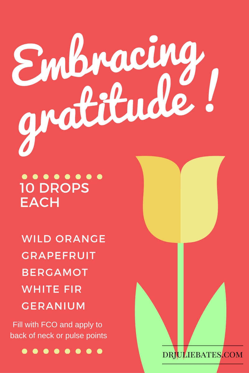 This is my current favorite essential oil roller bottle blend, Embracing Gratitude.