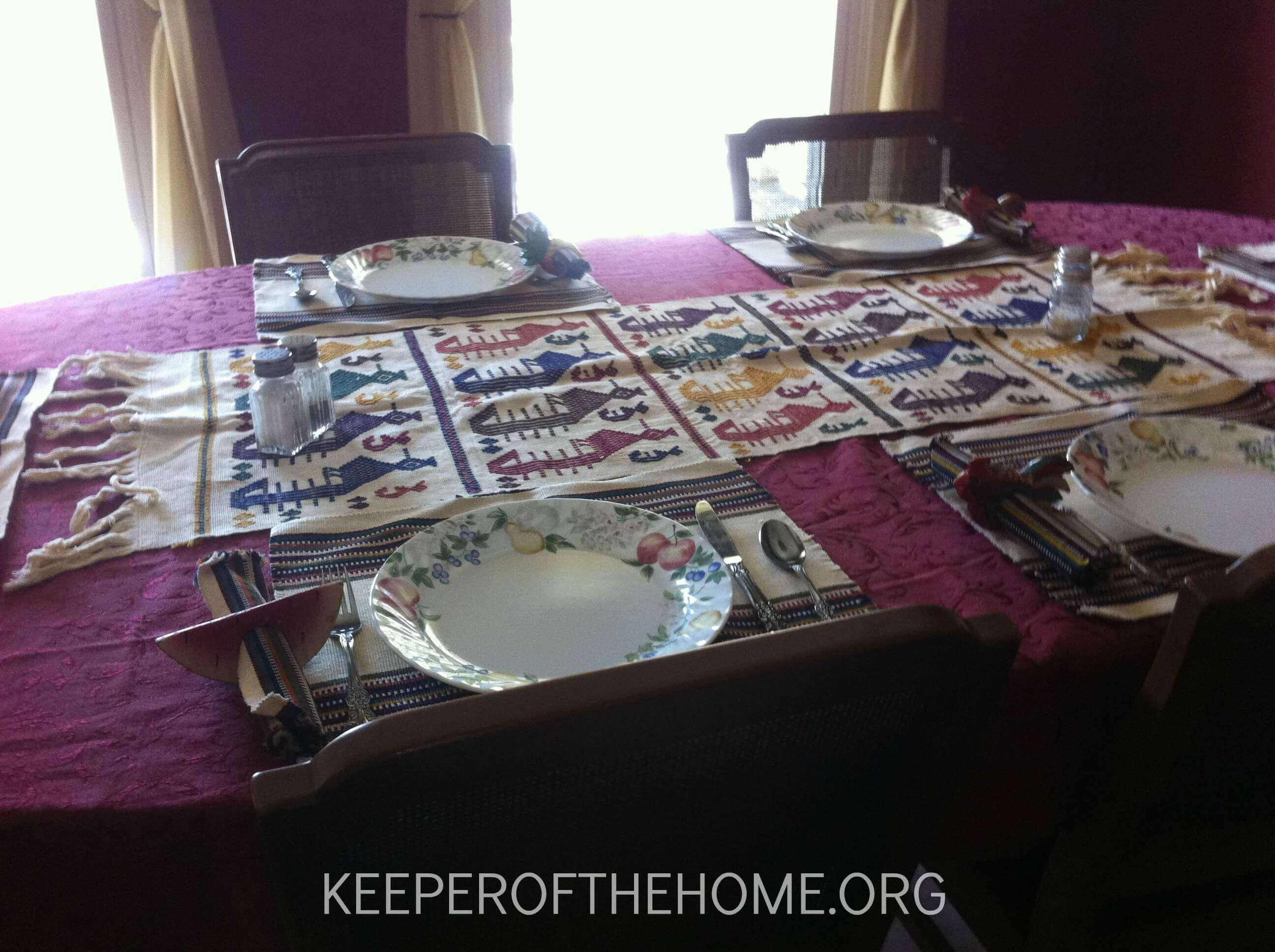 Homemaking Truths table KOTH