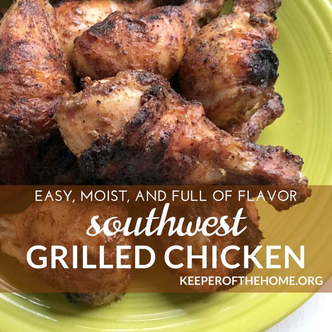 This southwest grilled chicken recipe made barbecue converts of my family. It's fast and easy, tastes great, and is nutritious. Bet you'll love it as much as we do!