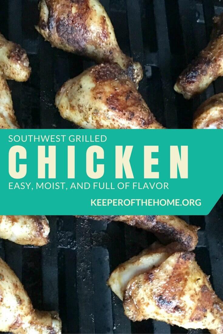 This southwest grilled chicken recipe made barbecue converts of my family. It's fast and easy, tastes great, and is nutritious. Bet you'll love it as much as we do!