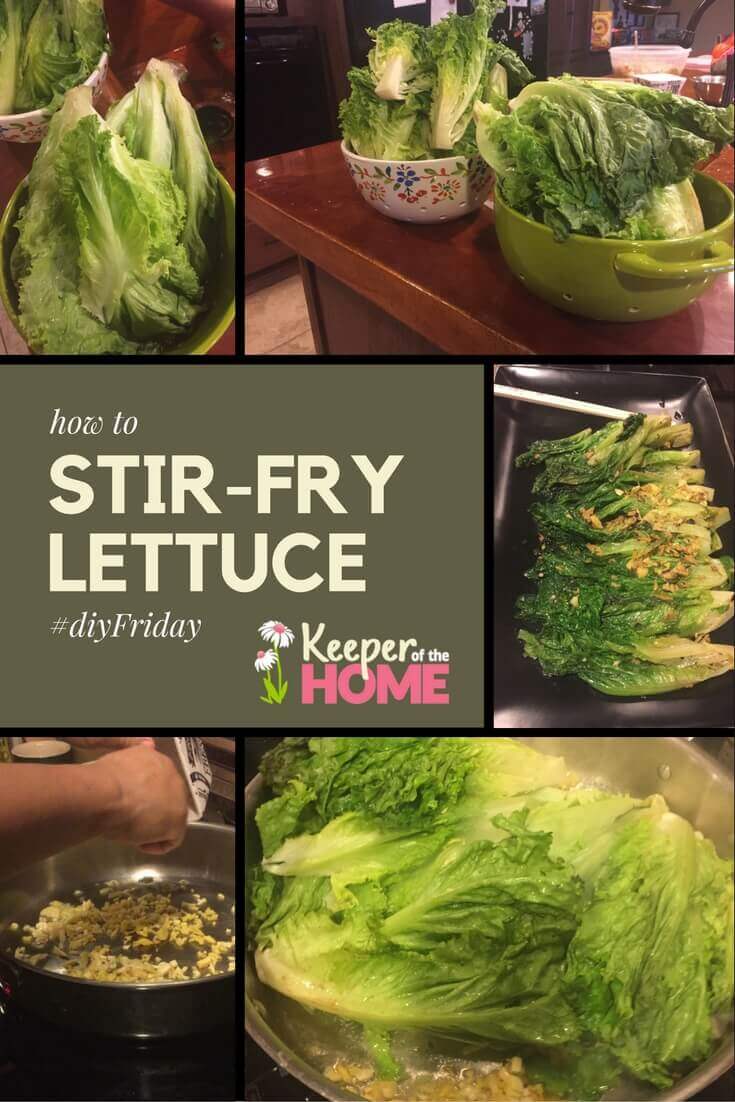 After testing it out for myself, EVERYONE should know how to stir-fry lettuce! Not only is it easy-peasy, but it's delicious (even the kids devoured it!).