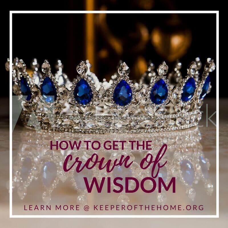 Learn about the crown of wisdom and, more importantly, how to get it and live with it in your daily life.