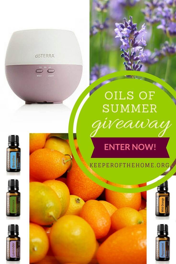 We're so excited to have the Oils of Summer Giveaway with over $180 of goodies: my Top 5 Essential Oils and a doTerra Petal Diffuser.