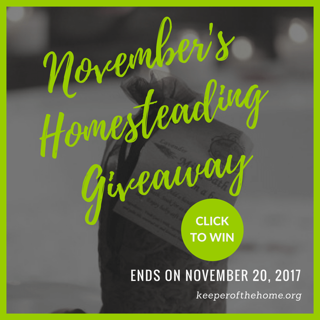 November's Homesteading Giveaway