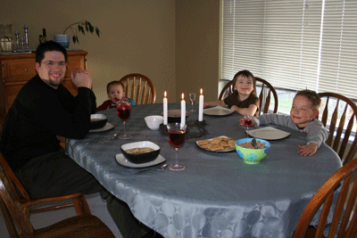 Eating-passover-dinner