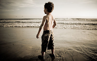 Boy at beach