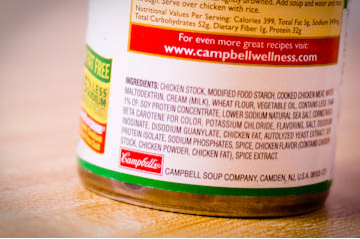 Cambells soup ingredients