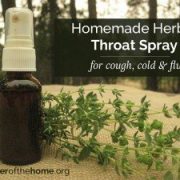 Homemade Herbal Throat Spray for Cough, Cold, and Flu